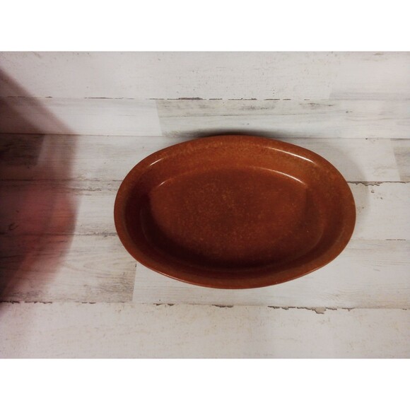 Caduceus Brown/Tan Bowl Platter‎  Great For Fruit Or Bread - Picture 4 of 16